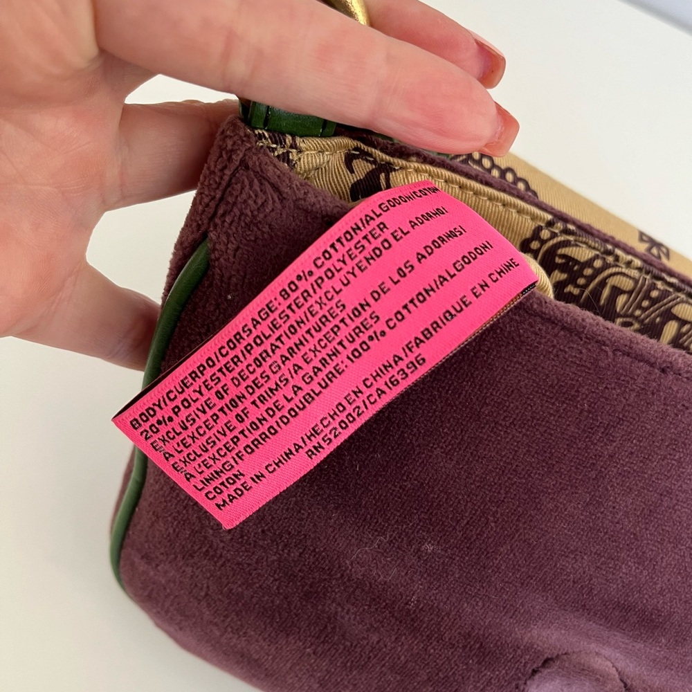 VTG Y2K JUICY COUTURE Velour Mini Bag - Picture 8 of 12